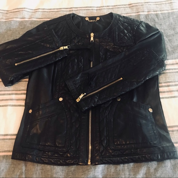 🔶TORY BURCH | XL | Soft Leather Moto - Picture 2 of 16